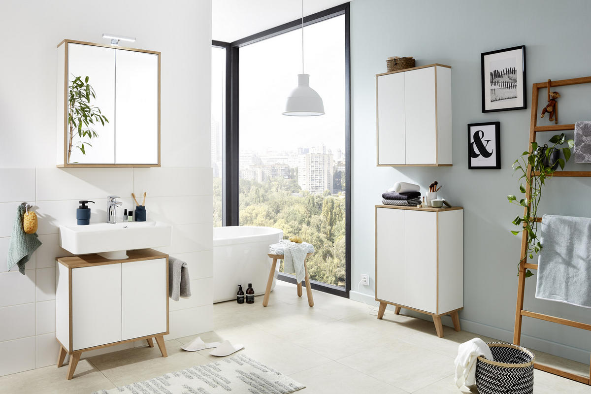 FUßSET   - Eichefarben, MODERN, Holz - MID.YOU