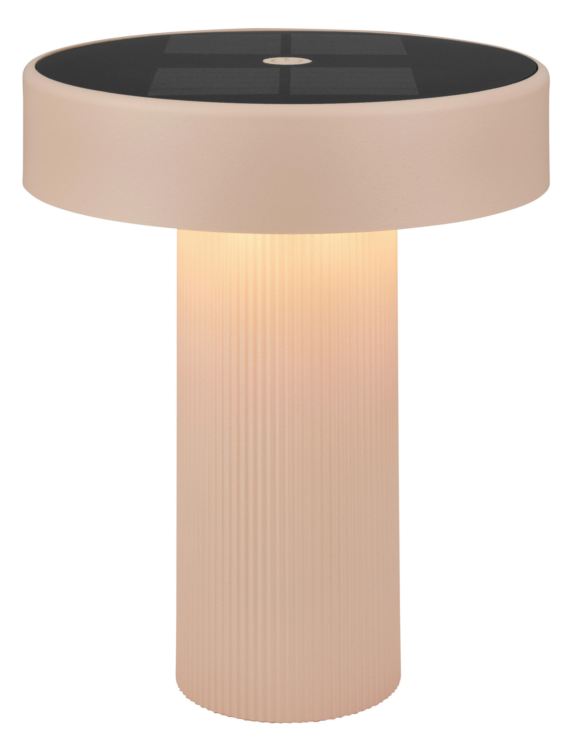 AKKU-TISCHLEUCHTE 16/20 cm  - Beige, Design, Kunststoff (16/20cm)