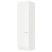 WÄSCHESCHRANK 60/216,6/58,2 cm  in Weiß  - Edelstahlfarben/Weiß, MODERN, Holzwerkstoff/Metall (60/216,6/58,2cm) - Nobilia