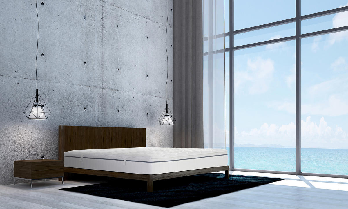 KALTSCHAUMMATRATZE 140/200 cm Höhe ca. 23 cm  - Weiß, Basics, Textil (140/200cm) - MID.YOU