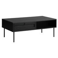 COUCHTISCH 110/60/42 cm rechteckig Schwarz  - Schwarz, Basics, Holzwerkstoff/Metall (110/60/42cm) - Boxxx