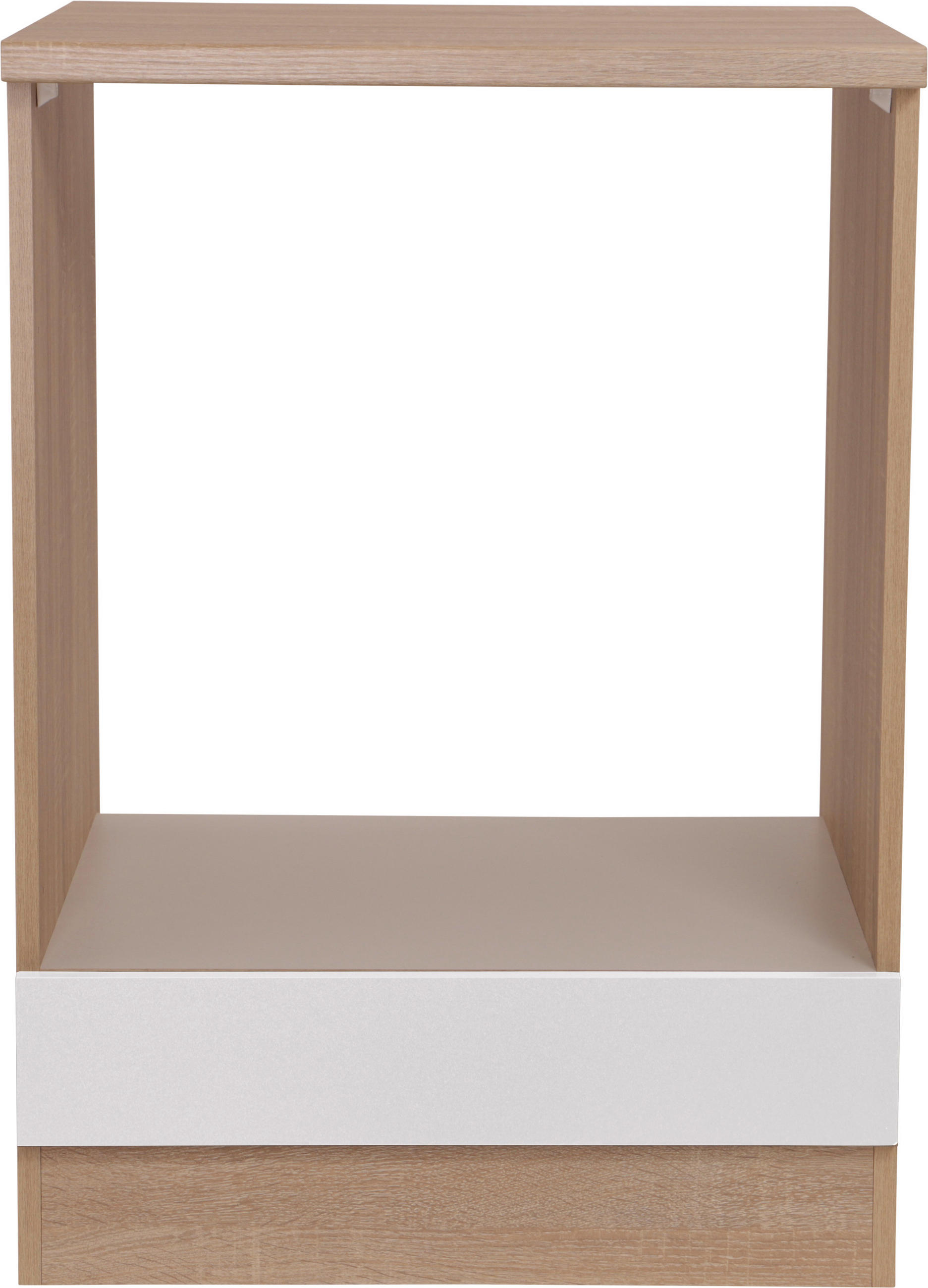 HERDUMBAUSCHRANK 60/84,8/60 cm  in Weiß, Eichefarben  - Eichefarben/Weiß, Basics, Holzwerkstoff (60/84,8/60cm) - Respekta