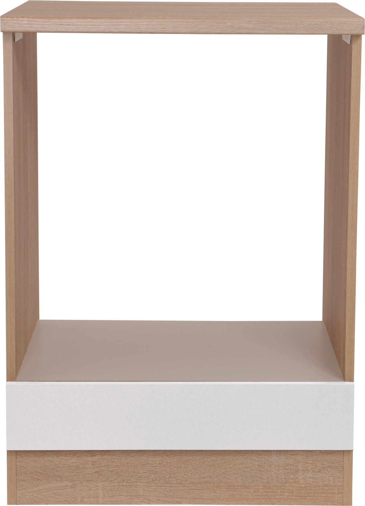HERDUMBAUSCHRANK 60/84,8/60 cm  in Weiß, Eichefarben  - Eichefarben/Weiß, Basics, Holzwerkstoff (60/84,8/60cm) - Respekta