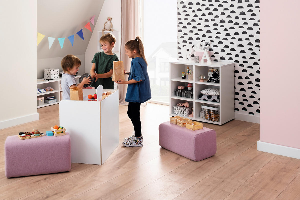 KINDERTISCH - Weiss, Design, Holzwerkstoff (63/63/44cm) - Paidi