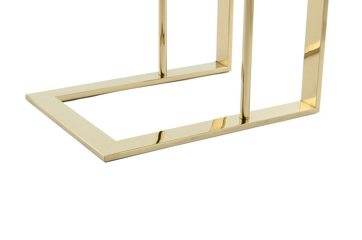 BEISTELLTISCH Goldfarben  - Goldfarben, Design, Metall (40/60/30cm) - Kayoom