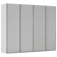 SCHWEBETÜRENSCHRANK Seidengrau  - Chromfarben/Seidengrau, Design, Holzwerkstoff/Metall (271/223/68cm) - Novel