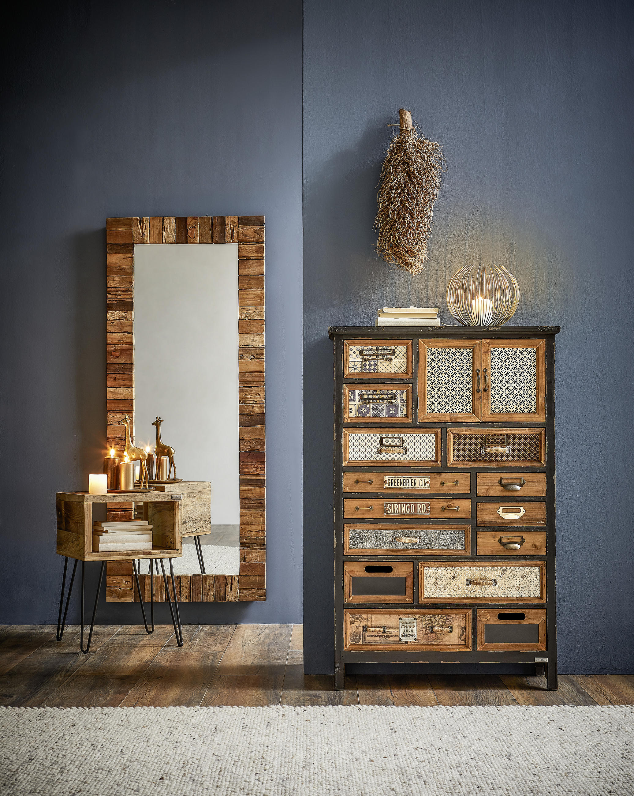 KOMMODE in 76/119/32 cm - Multicolor/Schwarz, Trend, Holz/Holzwerkstoff (76/119/32cm) - Landscape