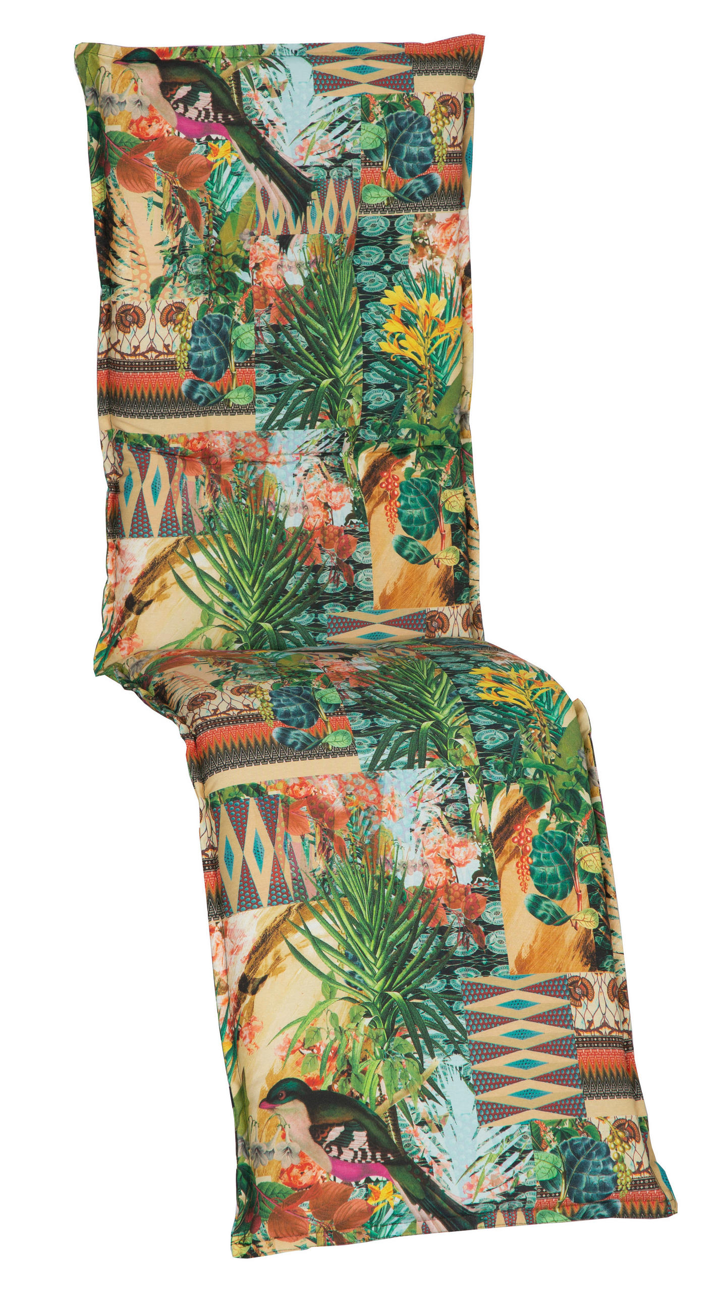 PODLOŽKA NA RELAXAČNÍ KŘESLO, 170/46/8 cm - zelená, Basics, textil (170/46/8cm) - Gardenson