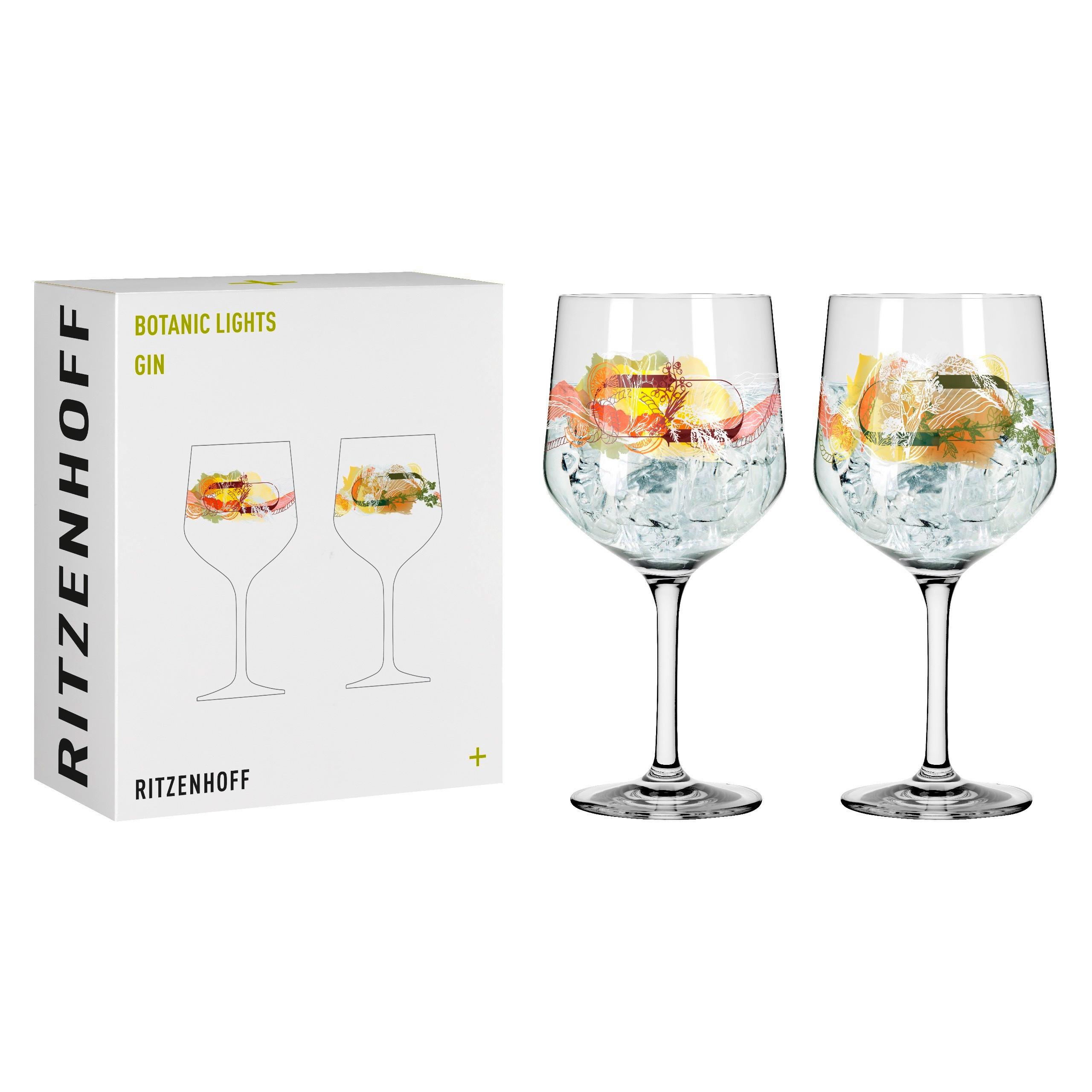 GINGLAS 720 ml  - Gelb/Rot, LIFESTYLE, Glas (10,7/21,8/10,7cm) - Ritzenhoff