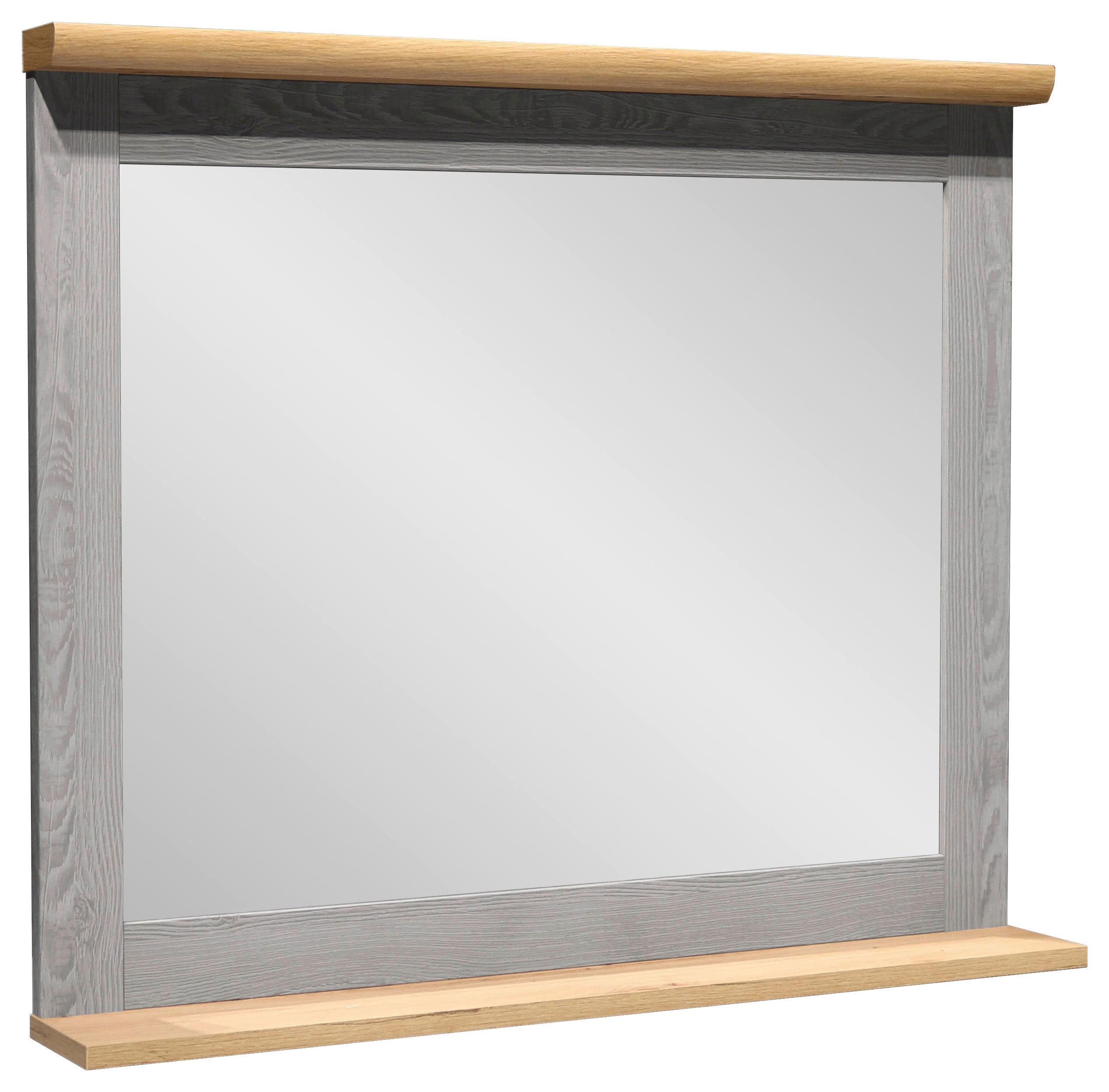 BADEZIMMERSPIEGEL 80/69/12 cm  - Eiche Artisan/Grau, KONVENTIONELL, Glas/Holzwerkstoff (80/69/12cm) - home24