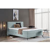 BOXBETT 180/200 cm  in Hellgrau  - Hellgrau/Schwarz, Design, Holz/Holzwerkstoff (180/200cm) - Xora