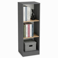 REGAL  38/114/30 cm Anthrazit, Honigeiche  - Honigeiche/Anthrazit, Design, Holzwerkstoff (38/114/30cm) - MID.YOU