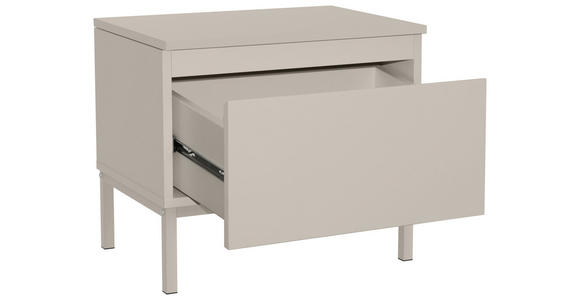 NACHTSCHRANK 49/43/35 cm  - Kaschmir, Design, Holzwerkstoff/Metall (49/43/35cm) - Hom`in