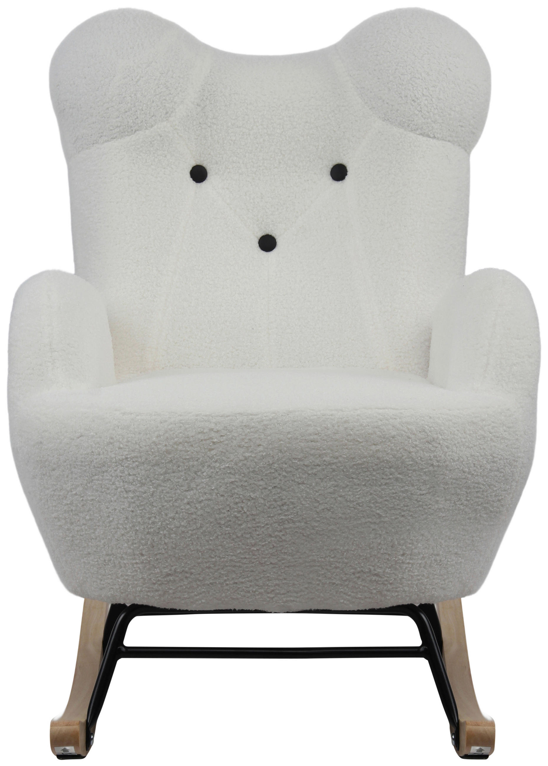 KINDER-SCHAUKELSTUHL - Weiß, Basics, Holz/Textil (59/70/62cm) - Livetastic