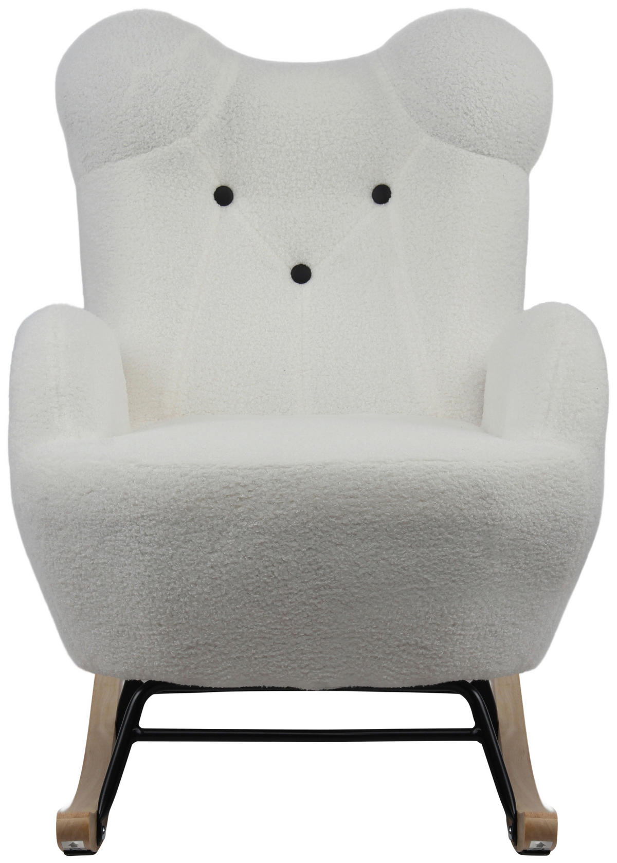 KINDER-SCHAUKELSTUHL - Weiß, Basics, Holz/Textil (59/70/62cm) - Livetastic