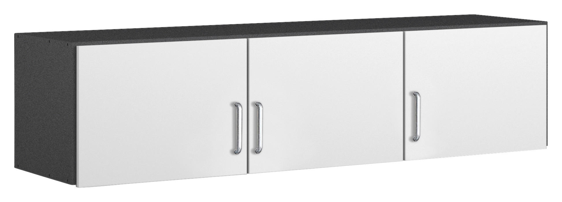 AUFSATZSCHRANK 136/39/54 cm in - Alufarben/Weiß, KONVENTIONELL, Holzwerkstoff/Metall (136/39/54cm) - Rauch Möbel