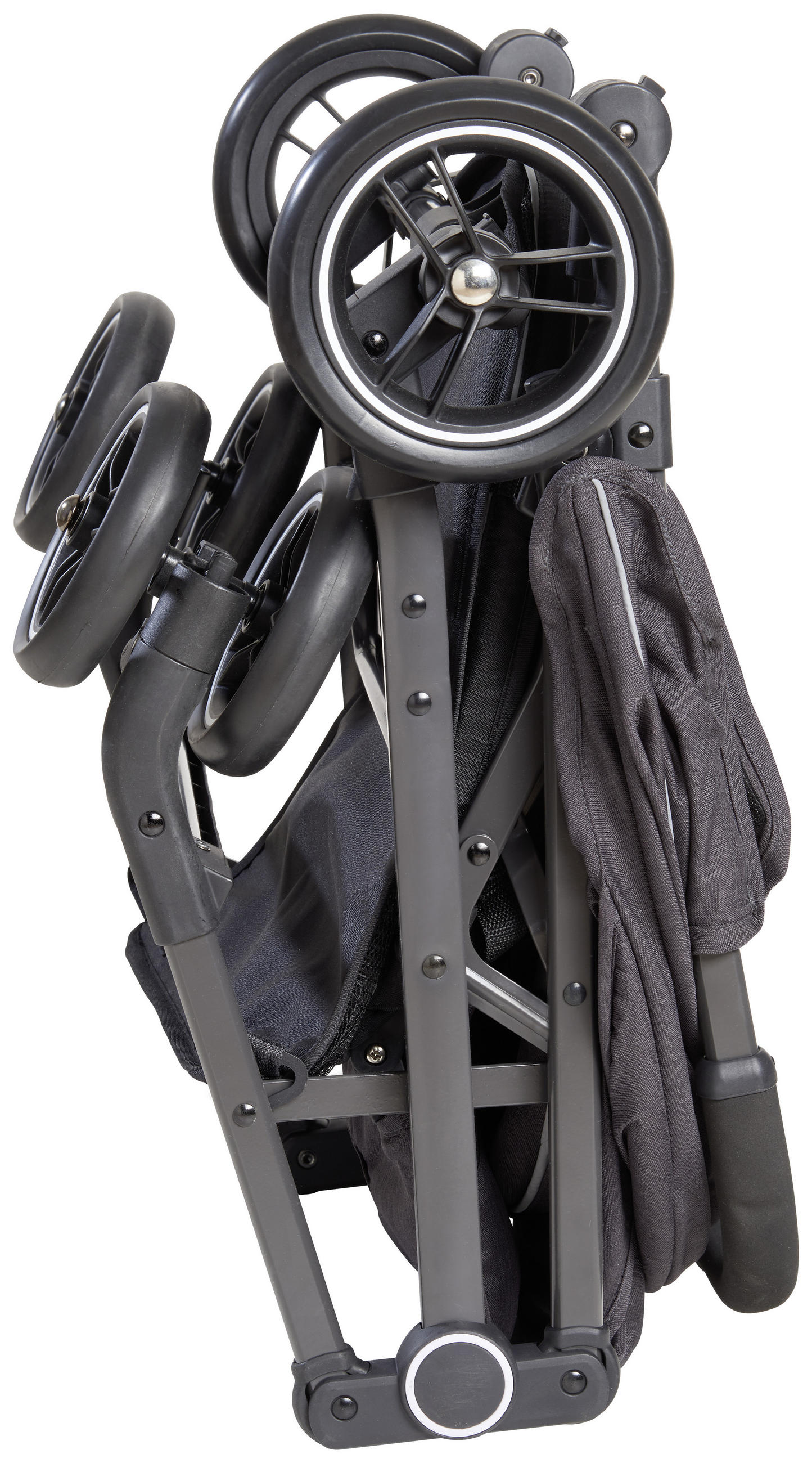 KIŠOBRAN KOLICA Porto - tamnosiva/siva, Osnovno, tekstil/metal (96/49/99cm) - My Baby Lou