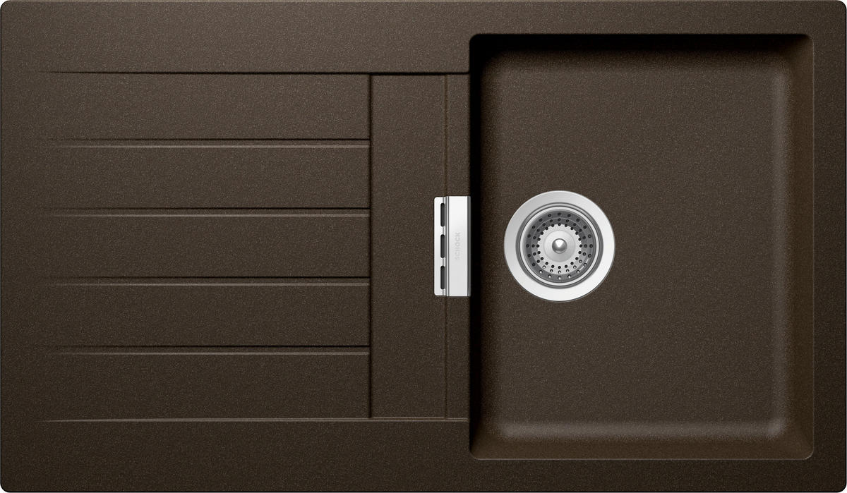 SPÜLE SIGD100ABRO  - Bronzefarben, Basics, Stein (86/50cm) - Schock