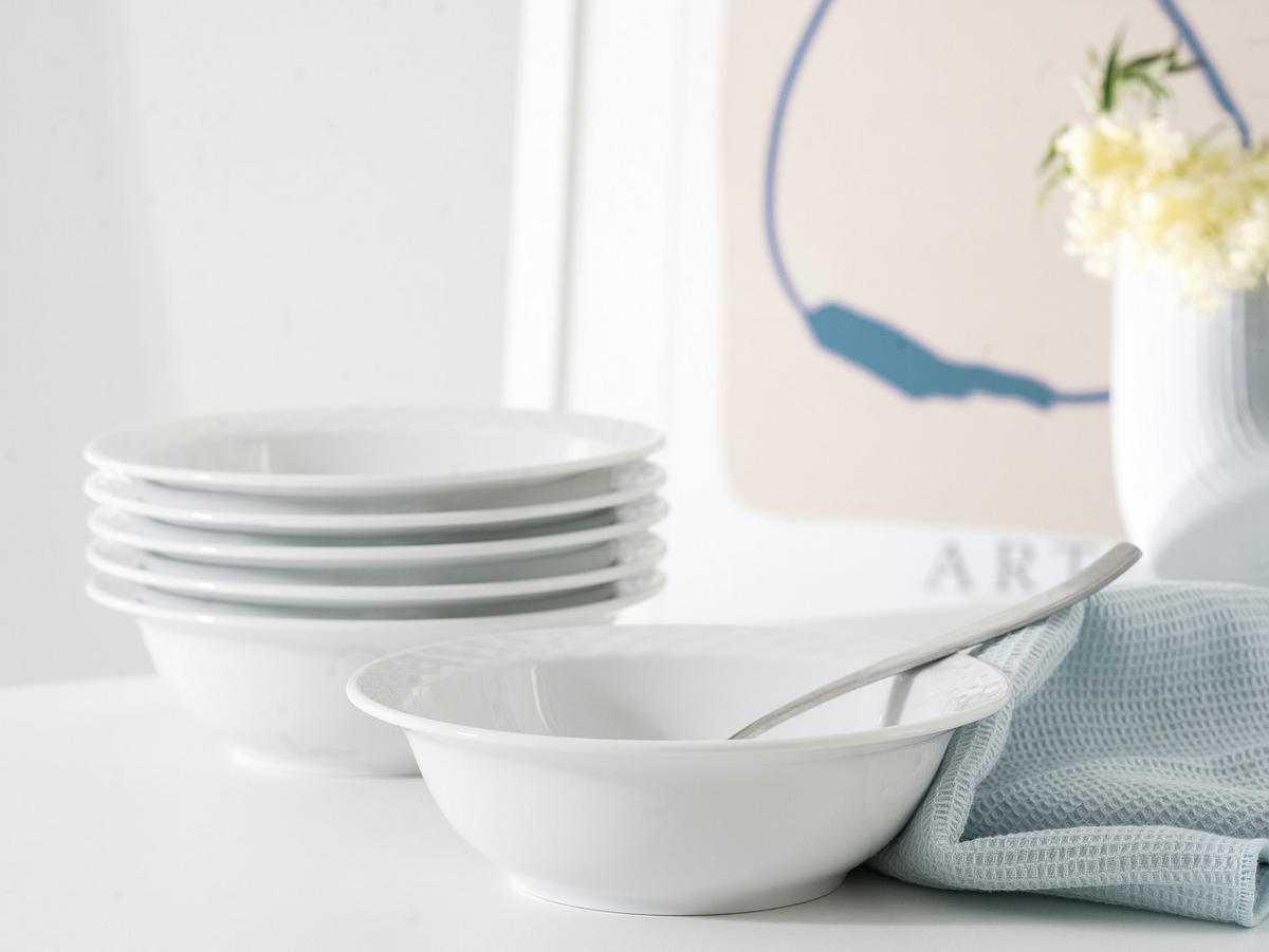 MÜSLISCHALENSET Polo weiss  - Weiß, Basics, Keramik - Creatable
