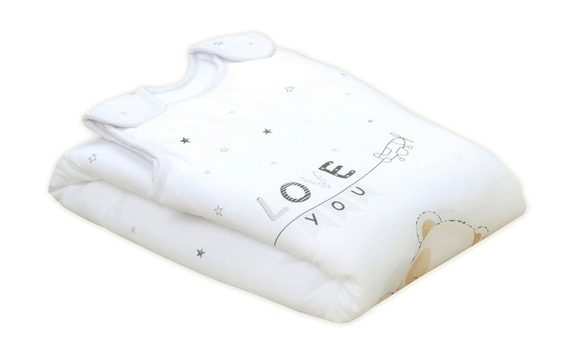 BABYSCHLAFSACK Sleeping little Bear 70/45 cm  - Weiß, Basics, Textil (70/45cm) - baby best