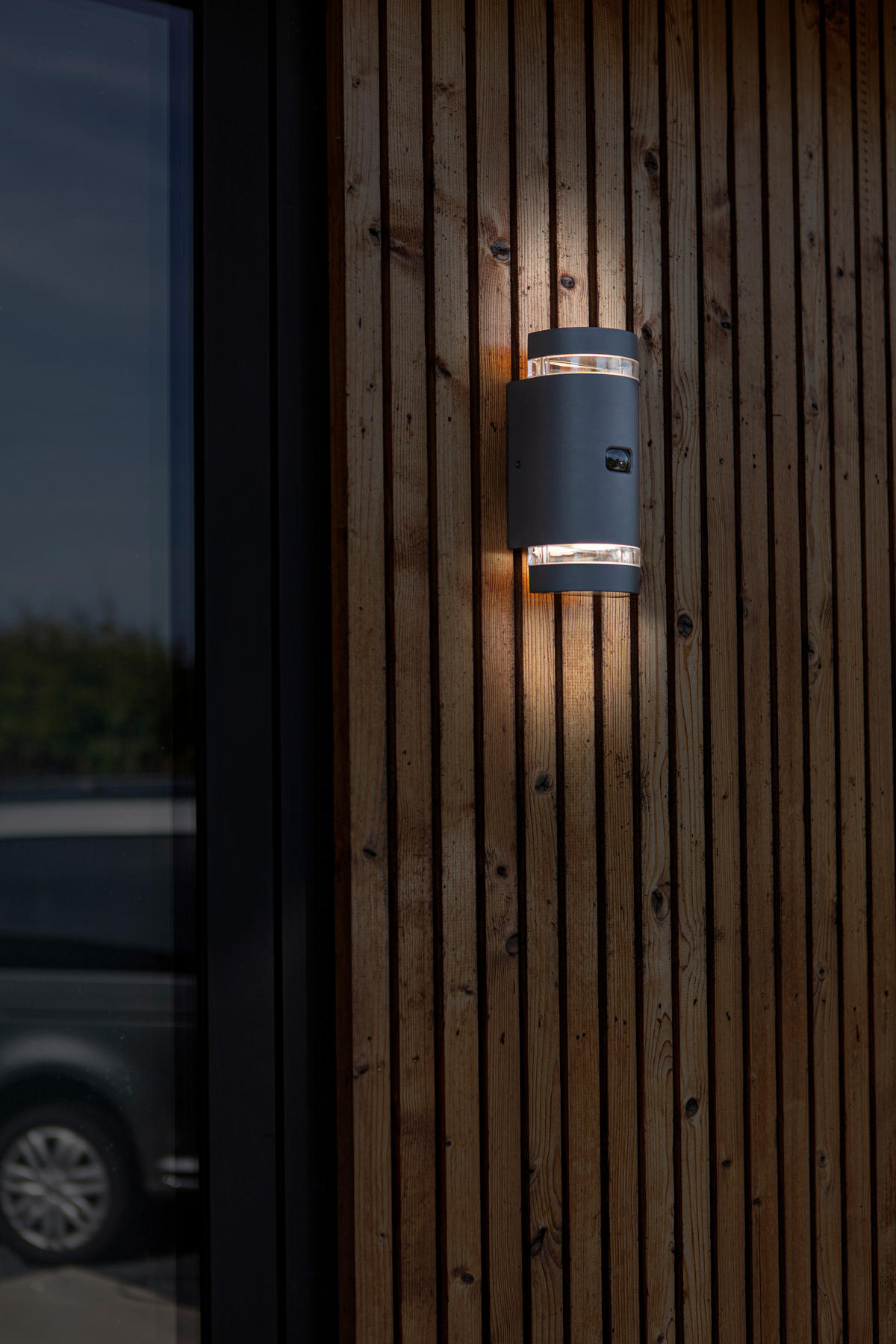 LED-AUßENLEUCHTE 11/9,6/23,9 cm   - Anthrazit, Design, Metall (11/9,6/23,9cm)