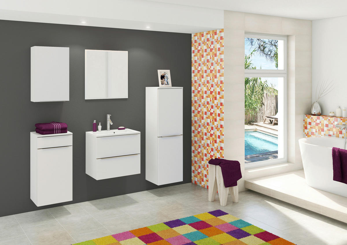MIDISCHRANK 40/130/35 cm  - Edelstahlfarben/Silberfarben, KONVENTIONELL, Holzwerkstoff/Kunststoff (40/130/35cm) - Xora