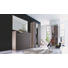 KOMMODE furniert Braun, Eschefarben - Eschefarben/Silberfarben, Design, Glas/Holzwerkstoff (119/108/36cm) - Cassando