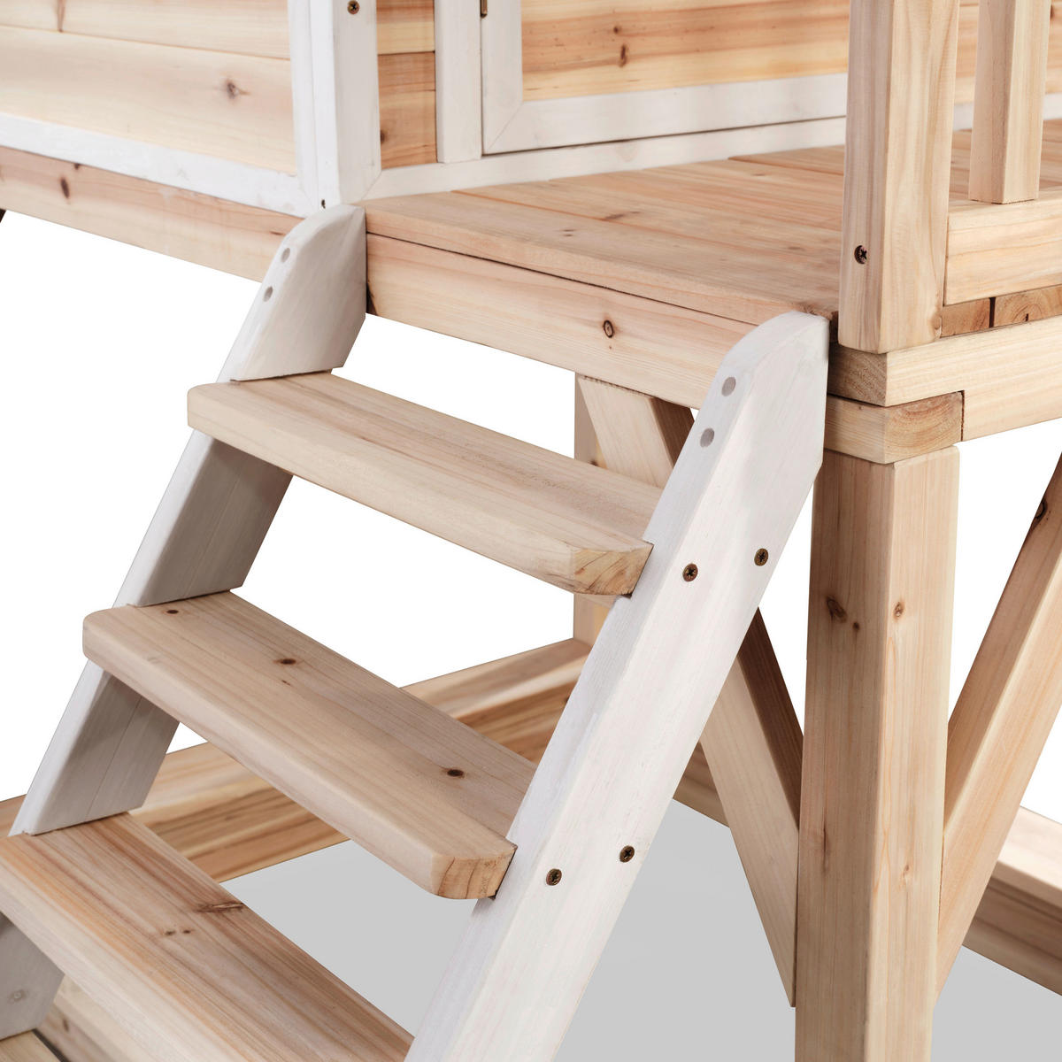 SPIELHAUS EXIT LOFT 500  - Limette/Naturfarben, KONVENTIONELL, Holz (329/190/253cm) - EXIT Toys