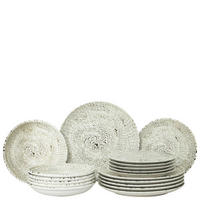 TELLERSET Sandora - Lightbeige 18-teilig  - Beige, Trend, Keramik (34/33,8/32,3cm) - Thomas