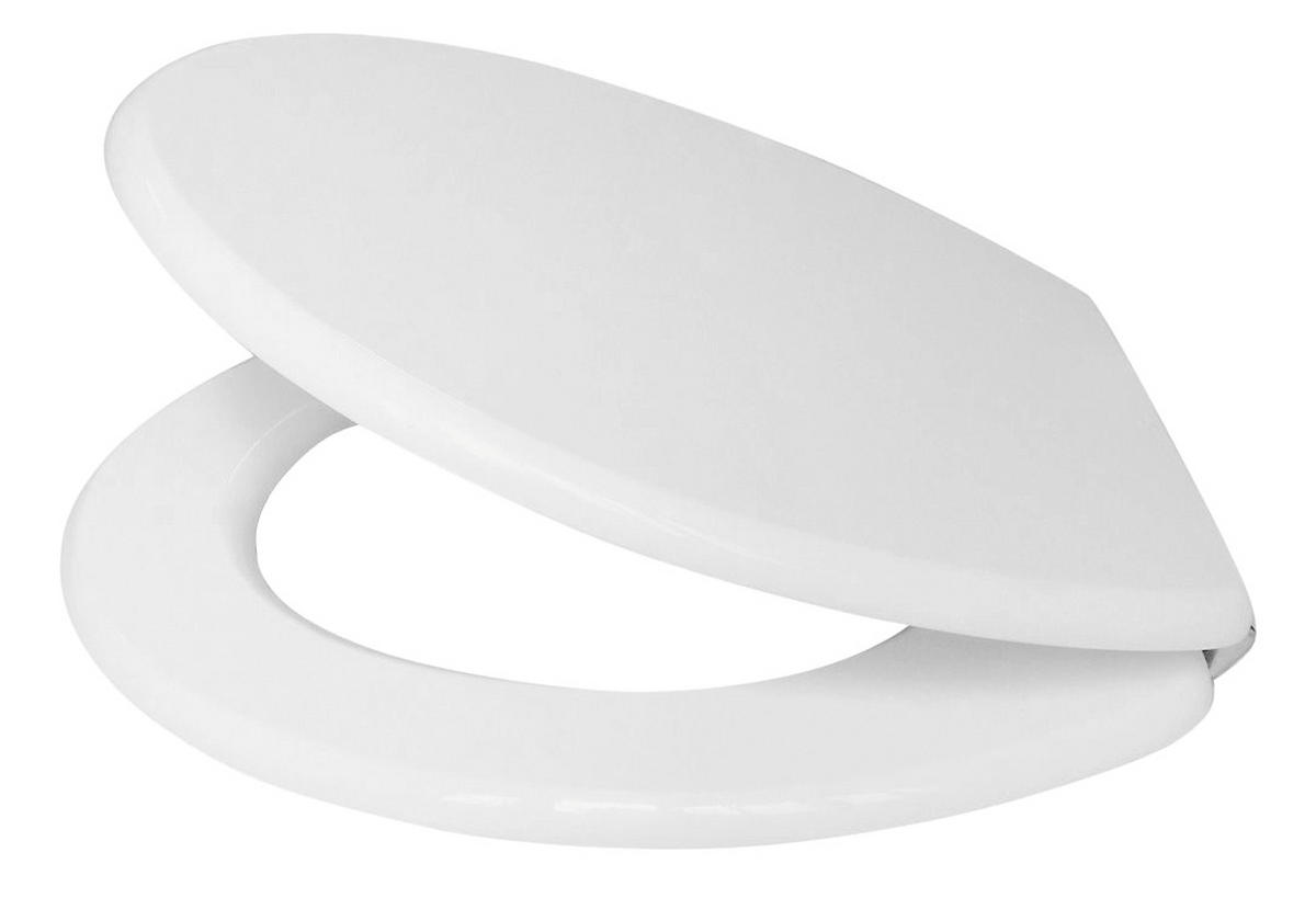 WC-SITZ - Weiß, Basics, Holzwerkstoff (35,8/5,8/44cm) - Sadena