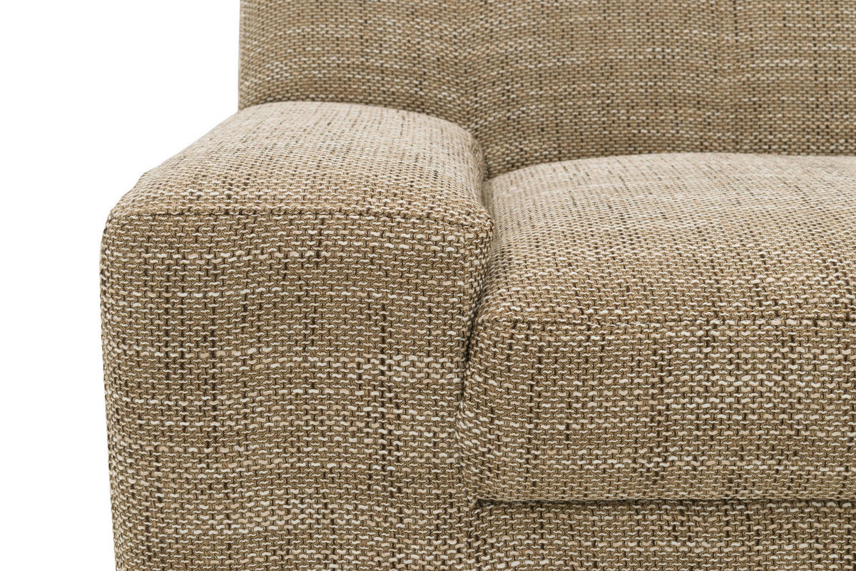 SESSEL Webstoff Braun, Beige    - Wengefarben/Beige, Design, Holz/Textil (103/69/87cm) - MID.YOU
