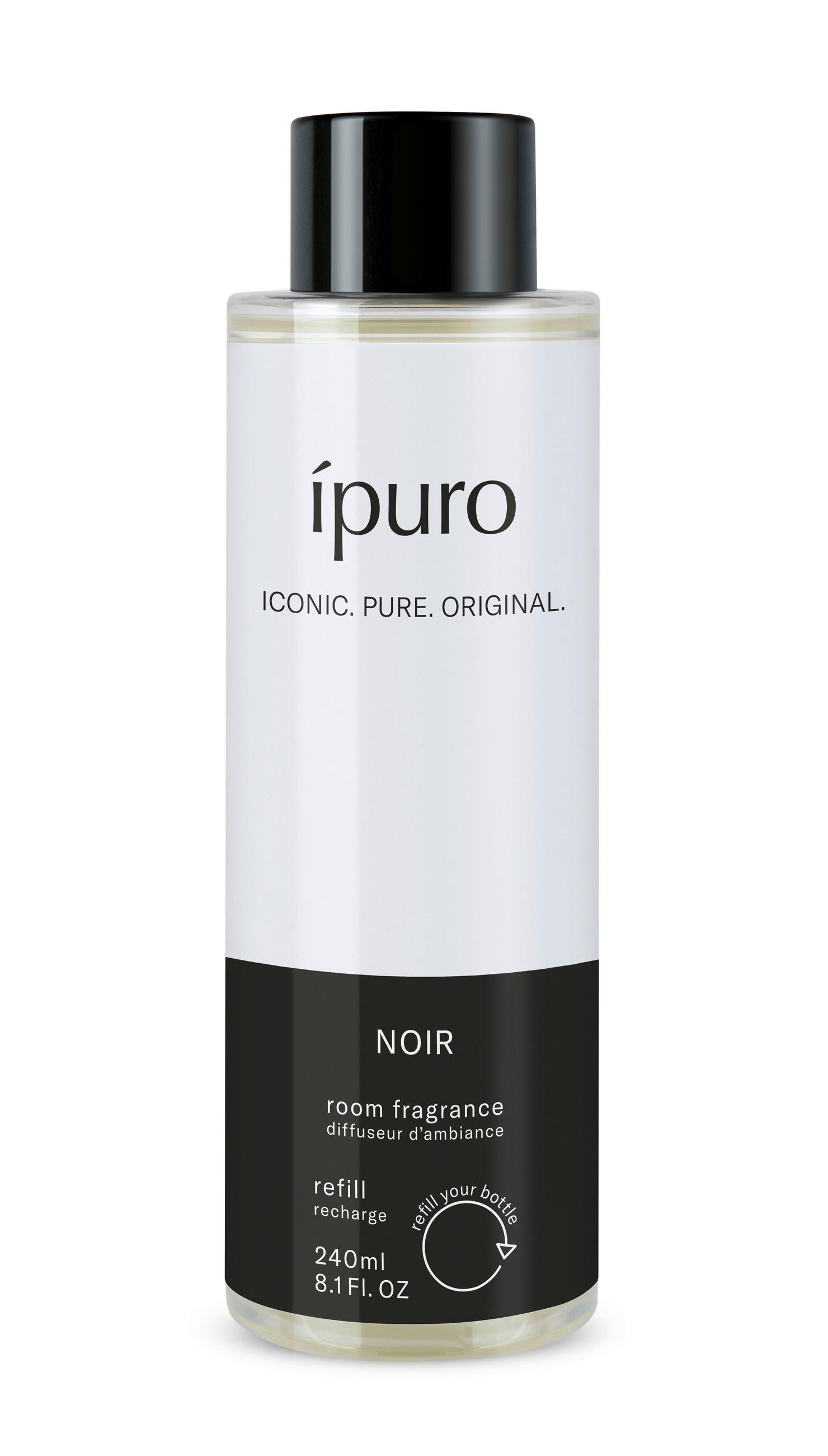 OSVJEŽIVAČ PROSTORA  240 ml  - crna, Basics, plastika (240ml) - Ipuro