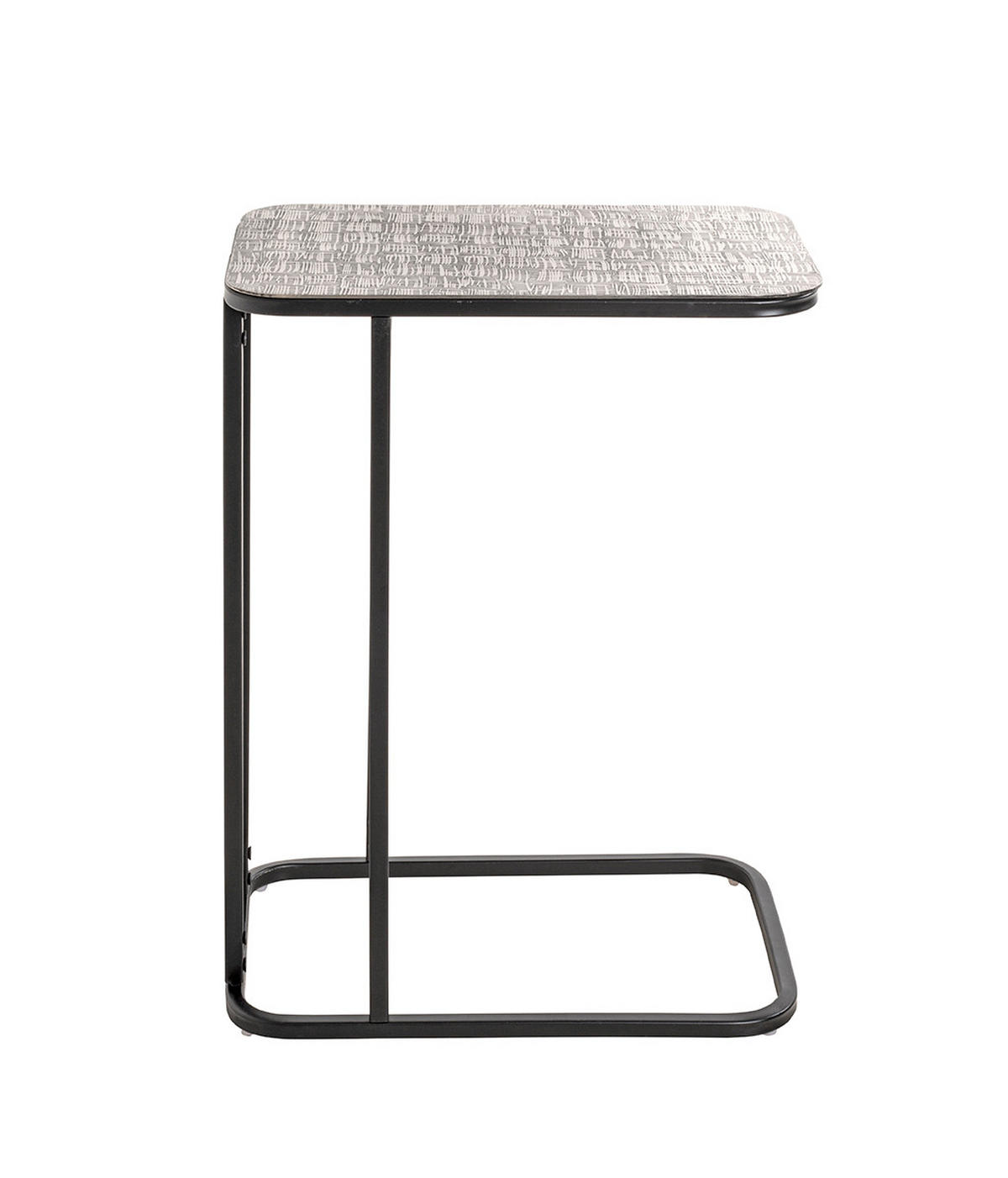ODKLÁDACÍ STOLEK, černá, barvy stříbra - černá/barvy stříbra, Moderní, kov (46/29/62cm)