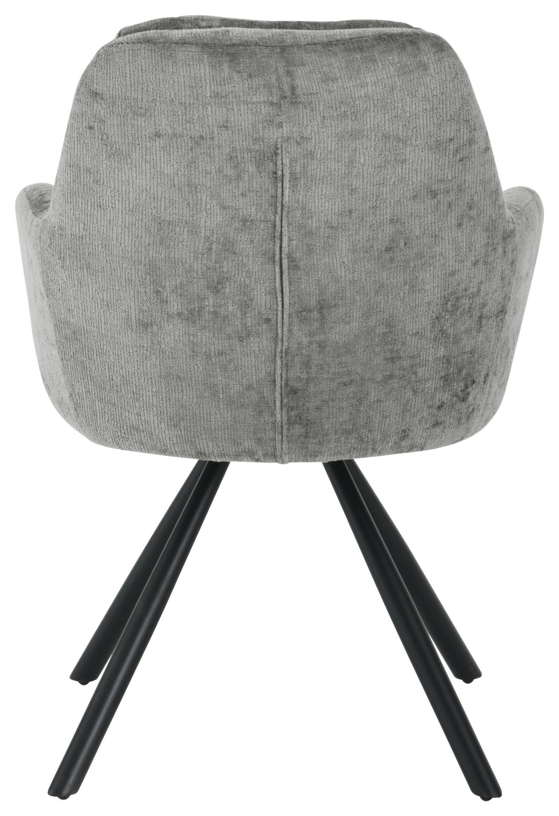 Thumbnail - Mid.you Armlehnstuhl, Grau, Holz, Metall, Textil, Pappel, Sperrholz, Rundrohr, 62x88x66 cm, Esszimmer, Stühle, Esszimmer...