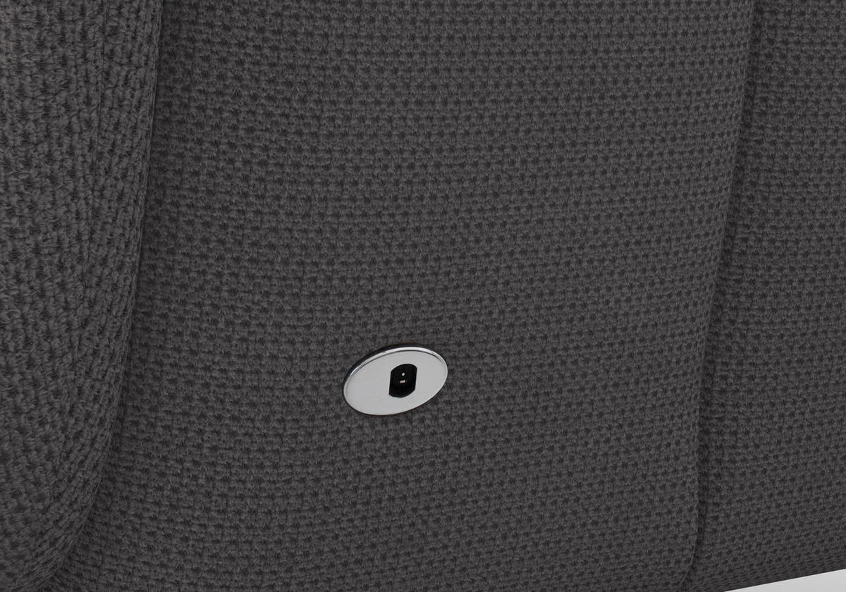 SESSEL in Flachgewebe Grau  - Schwarz/Grau, Konventionell, Textil/Metall (74/112/82cm) - Sit & More