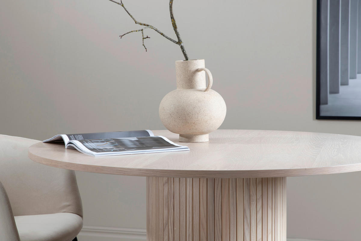 ESSTISCH in Holzwerkstoff 110/110/75 cm   - Beige/Weiß, Design, Holzwerkstoff (110/110/75cm) - Livetastic