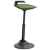 BÜROHOCKER   Grün, Schwarz  - Schwarz/Grün, Basics, Textil/Metall (38/51-84/38cm) - Aeris
