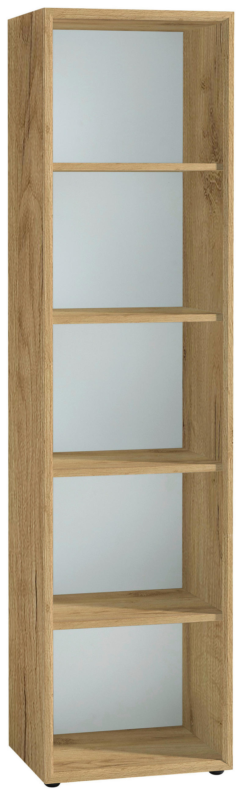 AKTENREGAL 50/196/37 cm  - Weiss/Eichefarben, Modern, Holzwerkstoff/Kunststoff (50/196/37cm) - Germania