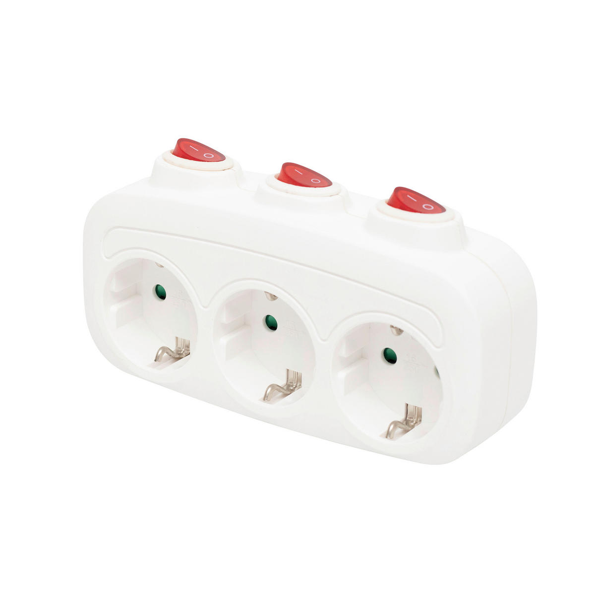 HÁLÓZATI ELOSZTÓ - fehér, Basics, műanyag (8/15/8cm)