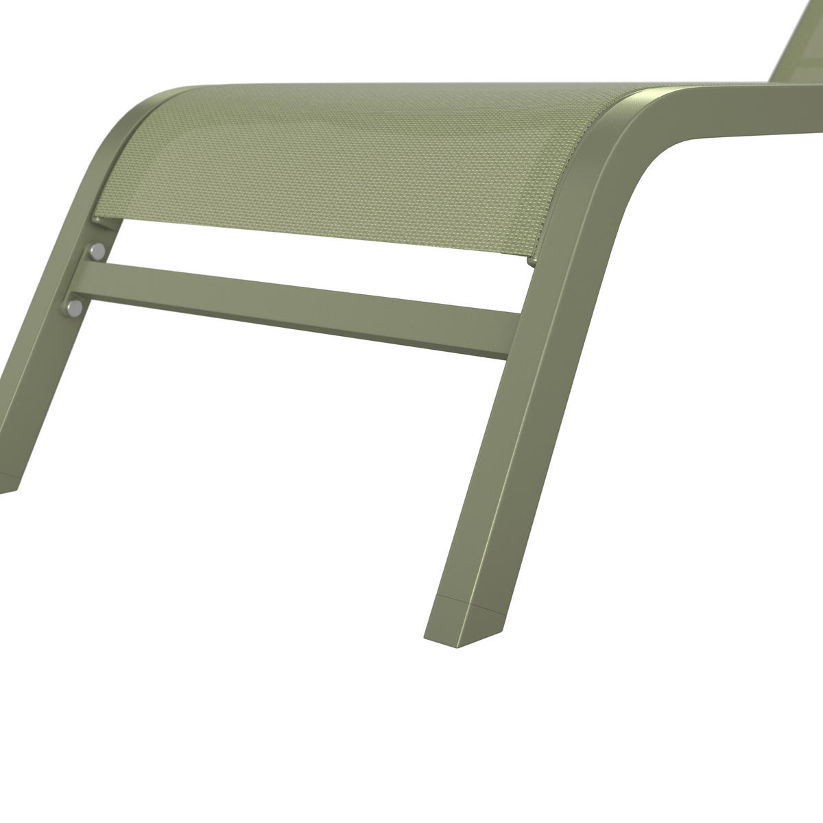 SONNENLIEGE 198/34/87/62 cm  - Grün, MODERN, Textil/Metall (198/34/87/62cm) - Ambia Garden