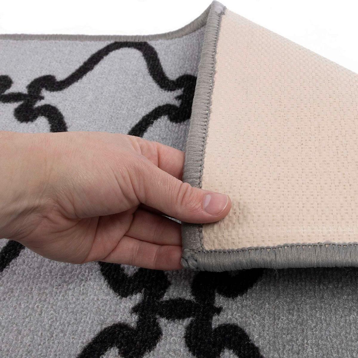 LÄUFER 80/600 cm Drogheda  - Grau, Design, Kunststoff/Textil (80/600cm) - Novel