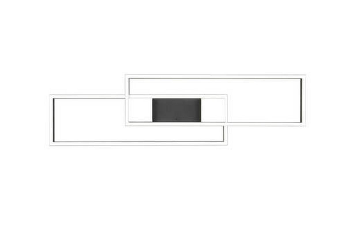 LED-DECKENLEUCHTE 100/8/28 cm   - Schwarz, Basics, Metall (100/8/28cm)
