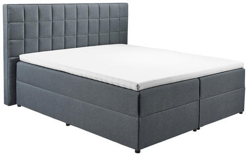 BOXBETT 180/200 cm  in Anthrazit  - Anthrazit, Basics, Holzwerkstoff/Kunststoff (180/200cm) - MID.YOU
