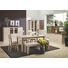 VITRINE Kiefer massiv Braun, Weiß - Silberfarben/Braun, LIFESTYLE, Glas/Holz (62,6/190/46,5cm) - Carryhome