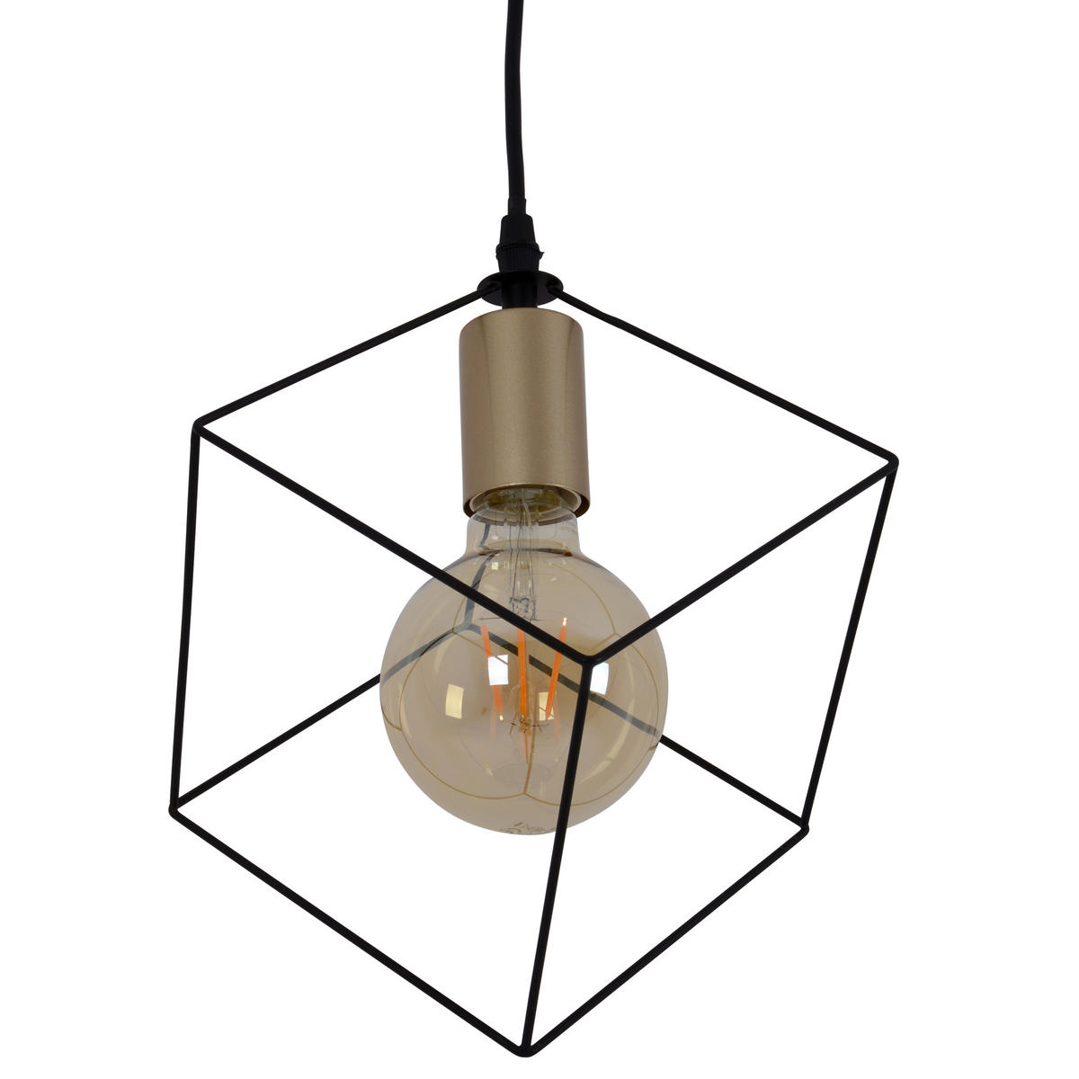 HÄNGELEUCHTE 16/118 cm   - Goldfarben, Design, Kunststoff/Metall (16/118cm) - Näve
