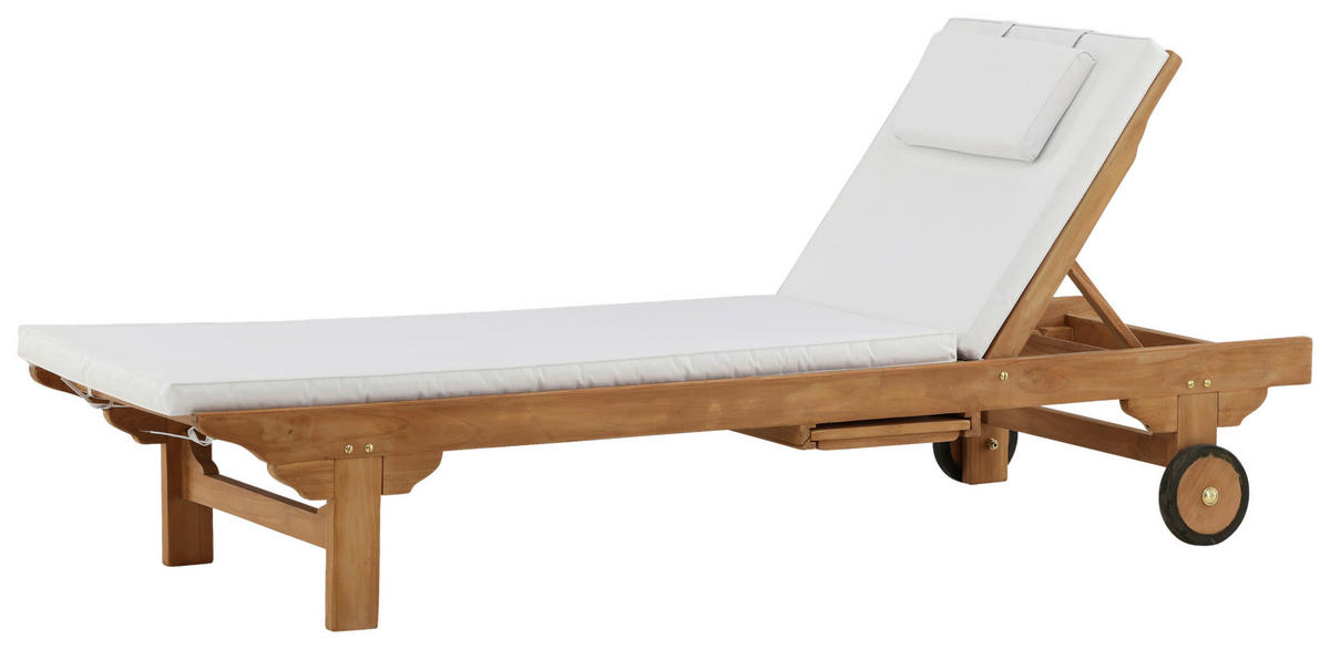 SONNENLIEGE 200/33/65 cm Teakholz  - Teakfarben, KONVENTIONELL, Holz (200/33/65cm) - Gardenson