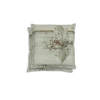 GARTENSITZKISSEN 2er-Set Federn  - Beige, Basics, Textil (50/7/50cm)