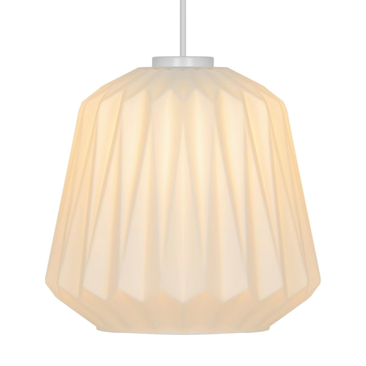 HÄNGELEUCHTE Elbie 24/24 cm  - Weiß, Design, Glas (24/24cm) - Nordlux