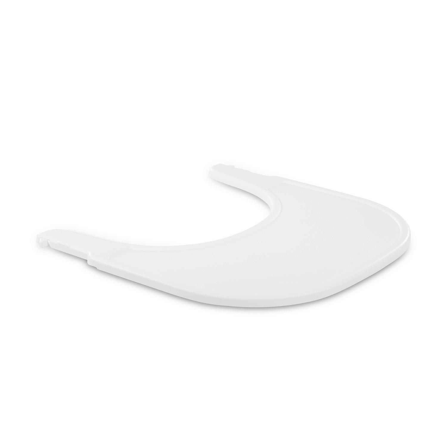 ESS- UND SPIELBRETT   WHITE   ALPHA CLICK TRAY  - Weiß, Basics, Kunststoff (46/44/3,5cm) - Hauck