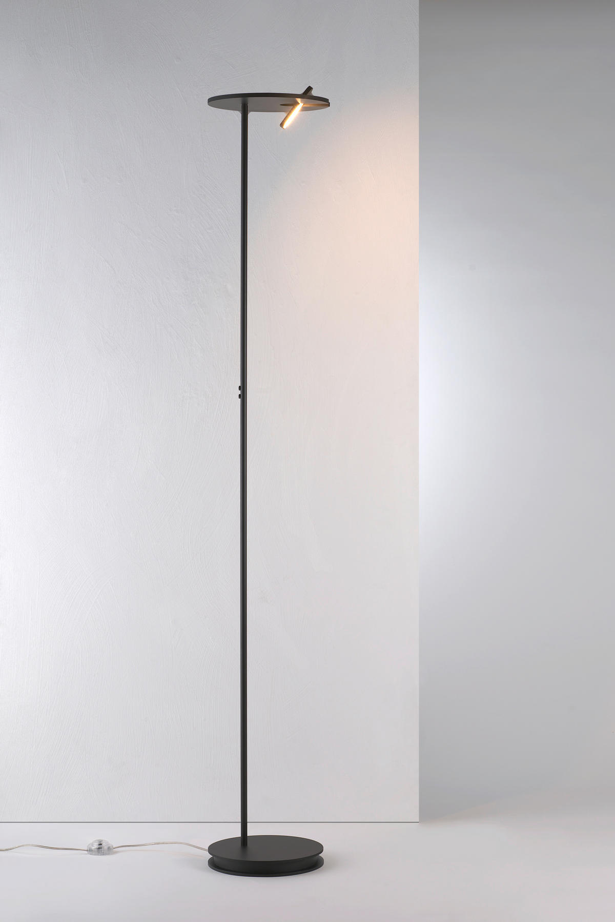 LED-STEHLEUCHTE 30/180 cm    - Schwarz, Design, Metall (30/180cm) - BOPP